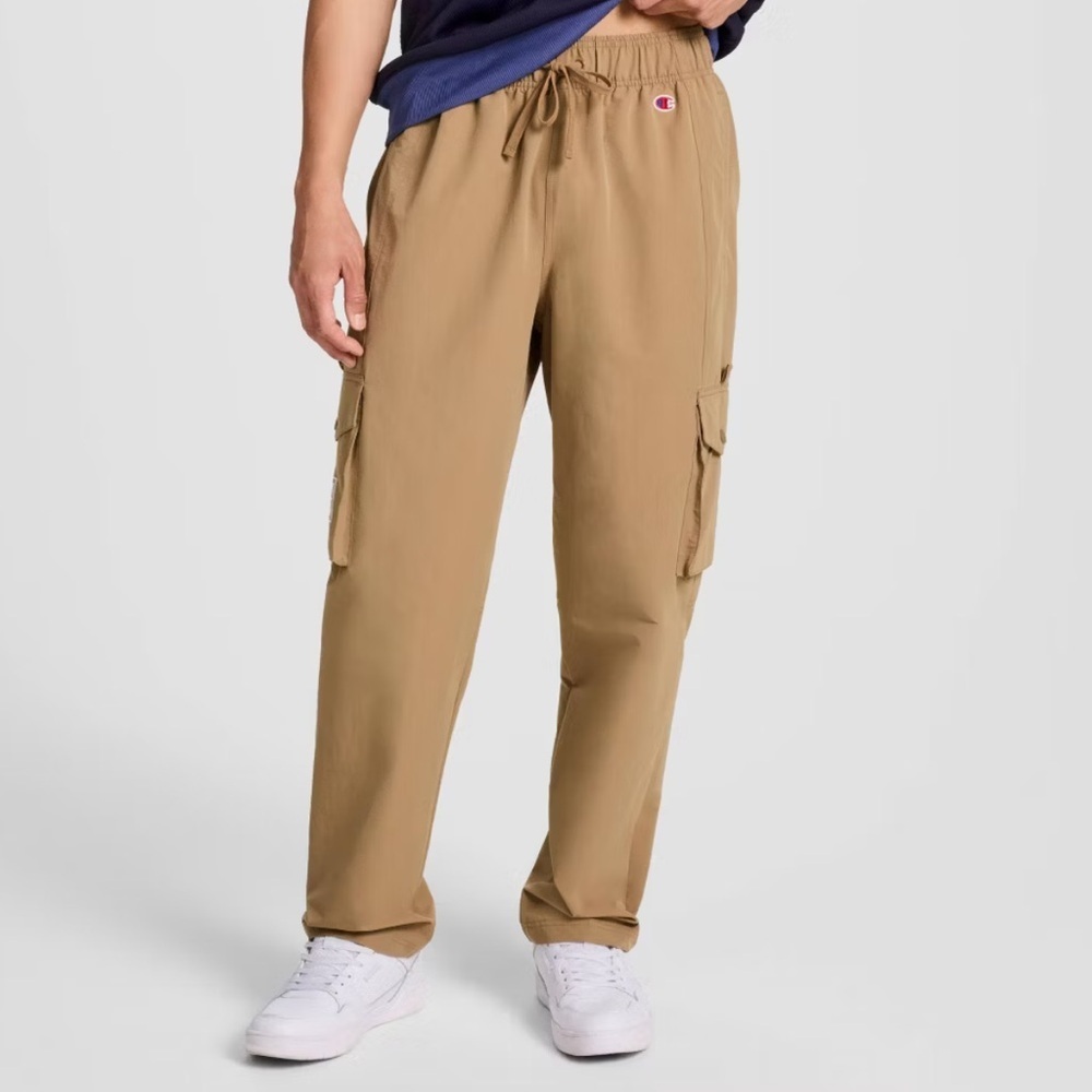 Champion Men's Tan Cargo Pants - Drawstring Waist Sz XL NWT